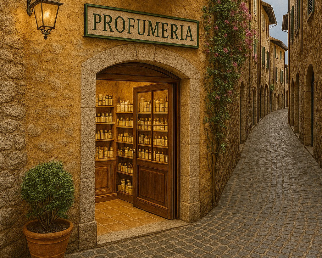 Kleine Parfümerie in Italien, mitten in engen Gassen.